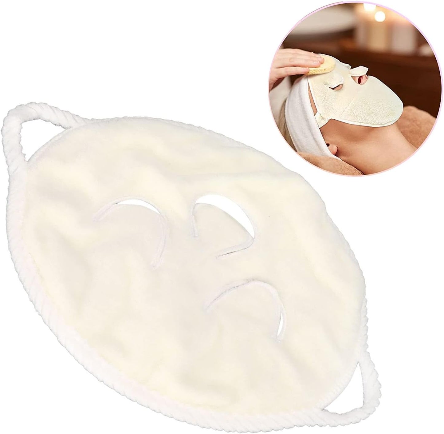 Hot Compress Towel Spa Face Towels, Réutilisable Warming Face Mask Facial Cooling Mask Relaxation Mask Face Mask Migraine Mask Cool Goggles Eye Mask