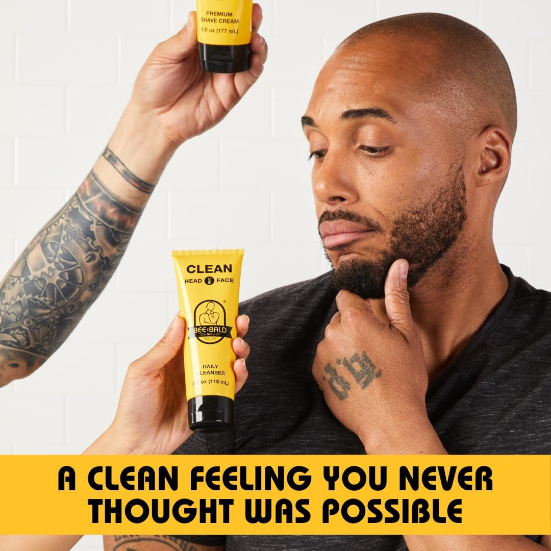 CLEAN Nettoyant Quotidien - Nettoyant Rafraîchissant Visage Et Tête Pour Hommes Et Femmes Avec Une Sensation Fraîche Et Revigorante Et Un Parfum Apaisant De Propreté, 4 Fl. Oz