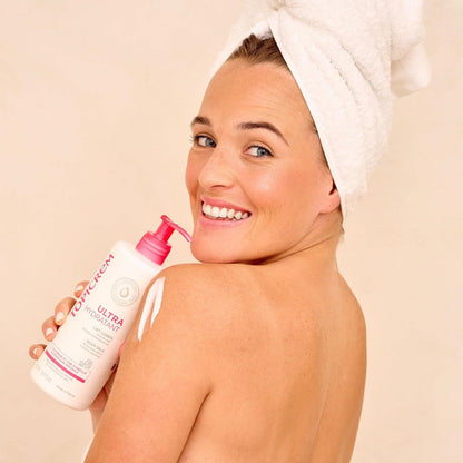 - Ultra Hydratant Lait Corps - Hydrate 48H, Relipide, Protège La Peau - Texture Onctueuse, Odeur Délicate - Crème Hydratante Pour Peaux Sensibles - Fabrication Française - 500 Ml