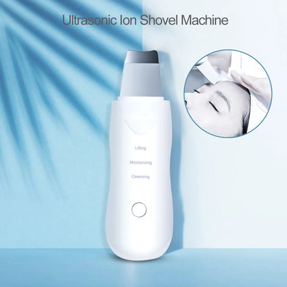 Vibration Facial Massage Skin Scrubber Cleaner Ion Acne Blackhead Remover Peeling Shovel Cleaner Facial Massager Skin Care