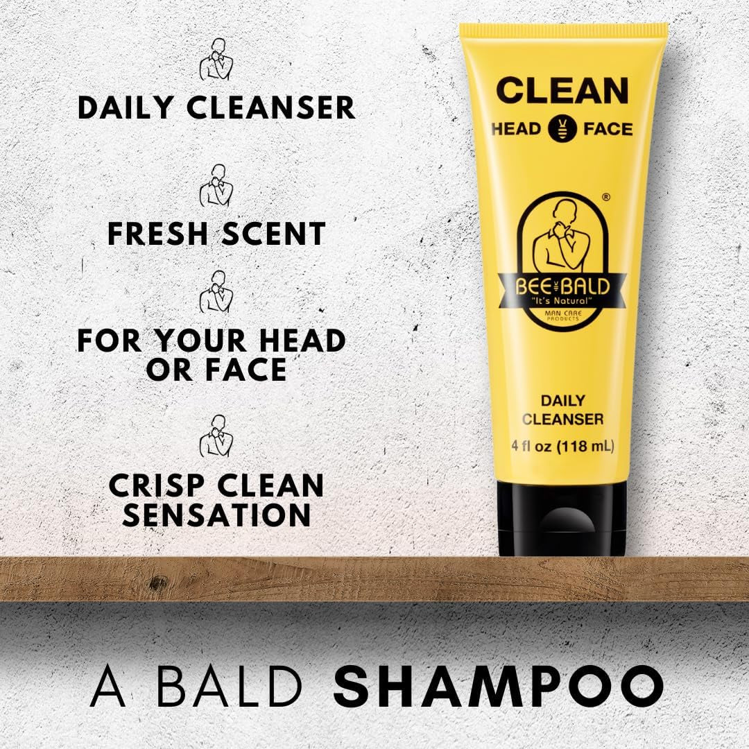 CLEAN Nettoyant Quotidien - Nettoyant Rafraîchissant Visage Et Tête Pour Hommes Et Femmes Avec Une Sensation Fraîche Et Revigorante Et Un Parfum Apaisant De Propreté, 4 Fl. Oz
