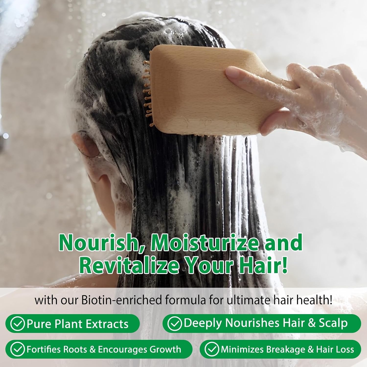 Batana Herbal Thicker Fuller Hair Shampoo, 300Ml for Thinning Hair, Rosemary, Argan Oil & Onion Biotin