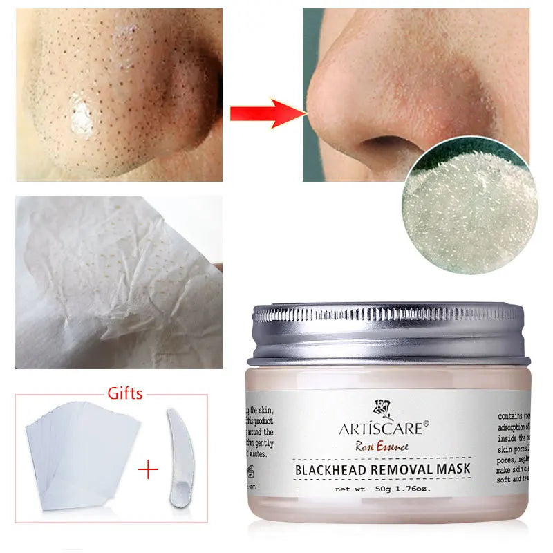 Blackhead Remover Face Mask Skin Care Pore Strip Nose Black Mask Peeling Black Head Removal Deep Cleansing Facial Mask