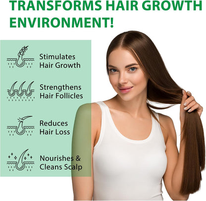 Batana Herbal Thicker Fuller Hair Shampoo, 300Ml for Thinning Hair, Rosemary, Argan Oil & Onion Biotin