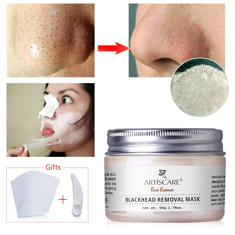 Blackhead Remover Face Mask Skin Care Pore Strip Nose Black Mask Peeling Black Head Removal Deep Cleansing Facial Mask